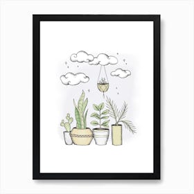 Never Enough Plants Art Print