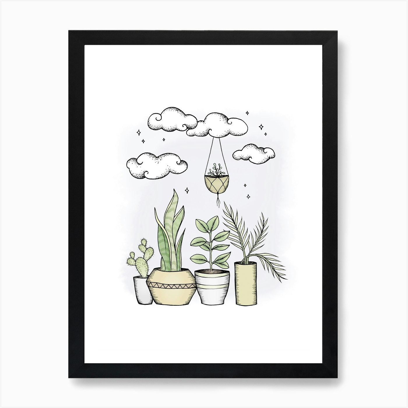 Never Enough Plants Art Print By Barlena Fy
