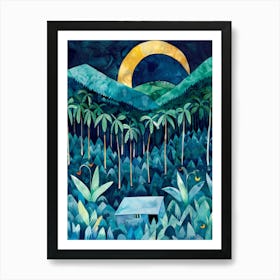 'House In The Jungle' 1 Art Print