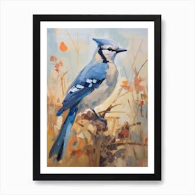 Bird Painting Blue Jay 2 Art Print