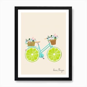 Le vélo citron Art Print