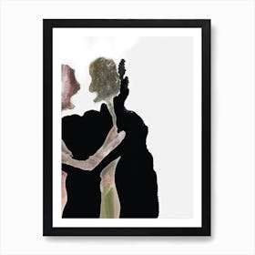 Two People Hugging Art Print