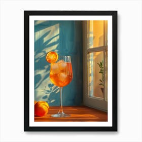 Aperol Spritz Orange 4 Art Print