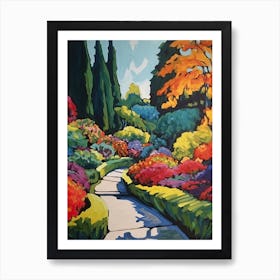 Butchart Garden Canada Painting 4 Art Print