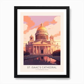 St Isaac S Cathedral St Petersburg Russia Travel Poster Art Print