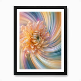 Dahlia Cream Art Print