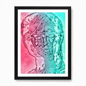 Abstract Portrait Of A Woman 10 Art Print