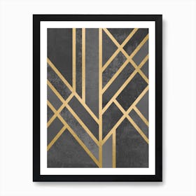 Art Deco Geometry I in Art Print