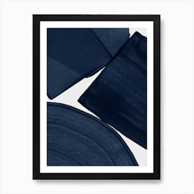 Minimalist Painting Blue Ii Art Print