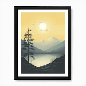 Sunset Landscape 3 Art Print