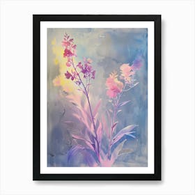 Iridescent Flower Statice 1 Art Print