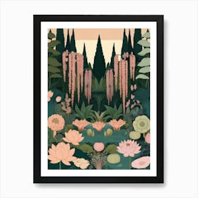 Lotus Garden 3 Art Print