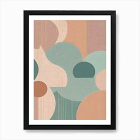 Abstract Pastel Pattern 2 Art Print