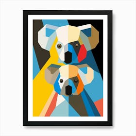 Koala Abstract Pop Art 3 Art Print