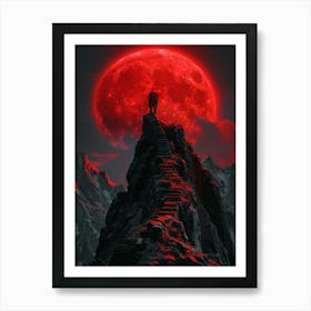 Red Moon 5 Art Print