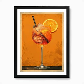 Cocktail With Orange Slices 6 Art Print