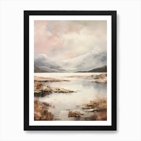 Dreamy Winter Painting Lake District United Kingdom 2 Art Print