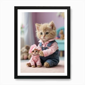 Cute Kittens 2 Art Print