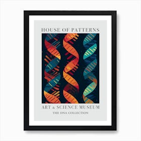 Dna Art Abstract Painting 10 House Of Patterns Art Print