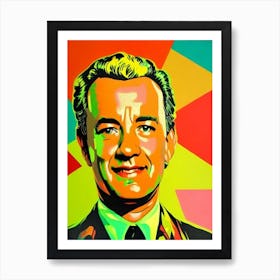 Tom Hanks Colourful Pop Movies Art Movies Art Print