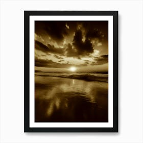 Sunset On The Beach 958 Art Print