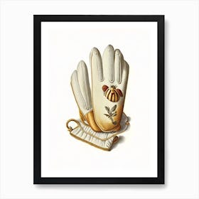 Beekeepers Gloves 2 Vintage Art Print