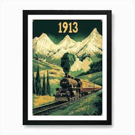 Aihrgdesign A Vintage Travel Poster For The Orient Express In 280ef1f2 E767 4704 823a 9042aaa8357b 2 Art Print