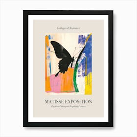 Butterfly 3 Matisse Inspired Exposition Animals Poster Art Print