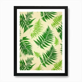 Pattern Poster Walking Fern 4 Art Print