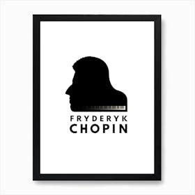 Chopin Grand Piano Portrait Art Print