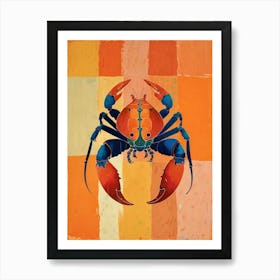 Orange Crab Art Print