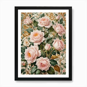 Pink Roses Art Print