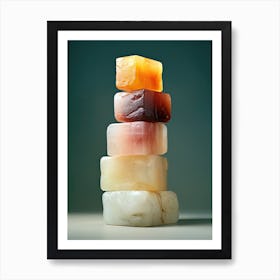 Stack Of Soap, Stones Art 1 Art Print