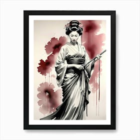 Japanese Geisha Fine Art Art Print