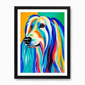 Afghan Hound 3 Fauvist Style Dog Art Print