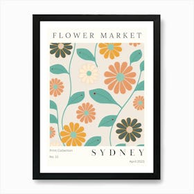 Flower Market Sydney Poster