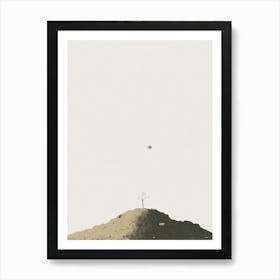 Tree On A Hill 2 Art Print