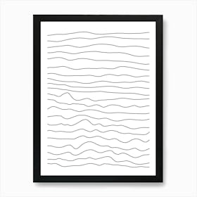 Wavy Lines 26 Art Print