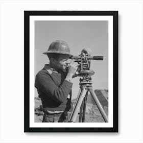 Untitled Photo, Possibly Related To Surveying Crew Working At Shasta Dam, Shasta County, California By Russell 1 Art Print