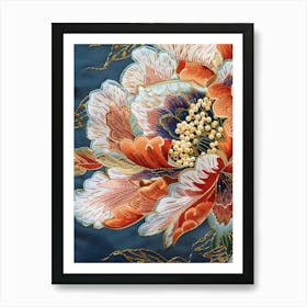 Japanese Floral Print Art Print