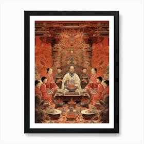 Chinese Ancestor Worship Illustration 5 Art Print