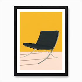 Barcelona Chair By Mies Van Der Rohe Art Print