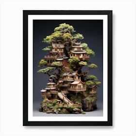 Bonsai Tree Japanese Style 2 Art Print