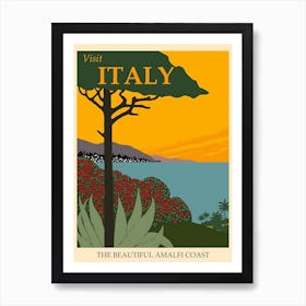 Italy Vintage Travel Poster, Karen Arnold Art Print