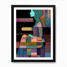 Abstract, shapes, "Future Pose" Art Print