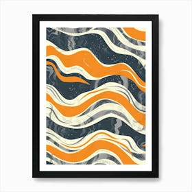 Abstract Wave Pattern 25 Art Print