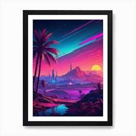 Neon City Art Print