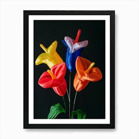 Bright Inflatable Flowers Gloriosa Lily 1 Art Print