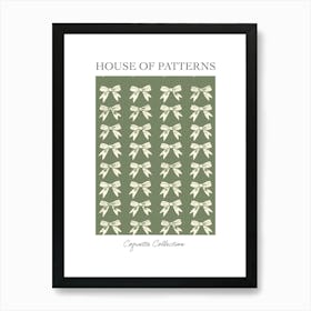 Sage Bows 1 Pattern Poster Art Print