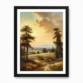 Landscape With Trees 2 Art Print